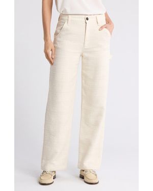 Rag & Bone Amaya Tweed Carpenter Pants - Natural