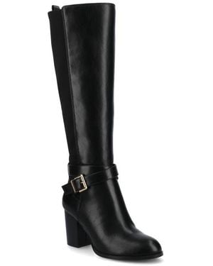 Journee Collection Avalonn Block Heel Boot - Black