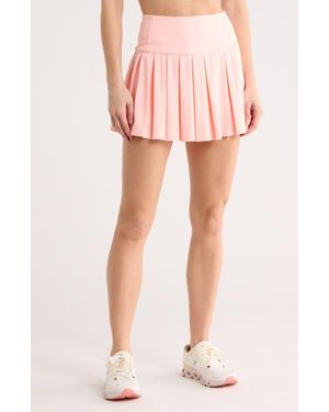 DKNY Court Piqué Pleated Tennis Skort - Pink
