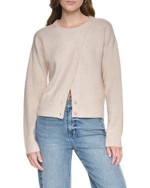 DKNY Asymmetric Crewneck Sweater - Blue