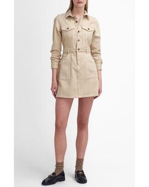 Barbour Marnie Long Sleeve Denim Dress - Natural