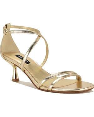 Nine West Jettie Ankle Strap Sandal - Metallic