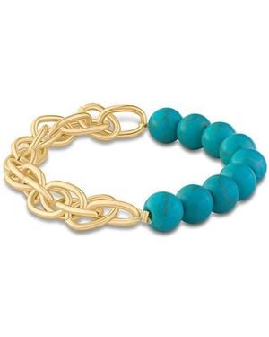 Jardin Synthetic Stretch Bracelet - Blue