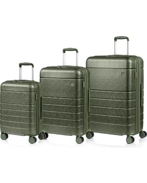 CHAMPS Linen Ii 3-Piece Hardside Luggage Set - Green