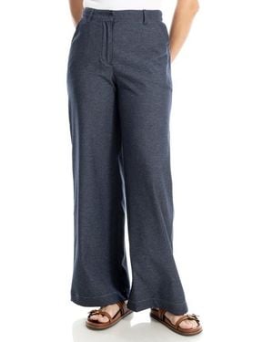 Max Studio Wide Leg Pants - Blue