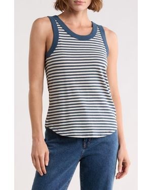 Madewell Softfade Scoop Tank - Blue
