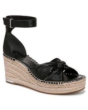 Franco Sarto Clementine Ankle Strap Platform Wedge Sandal - Black