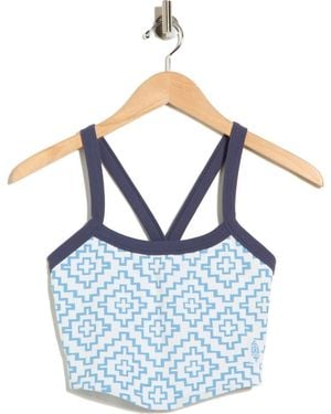 Free People All Clear Jacquard Camisole - Blue