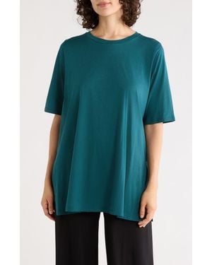 Eileen Fisher Organic Cotton T-Shirt - Green