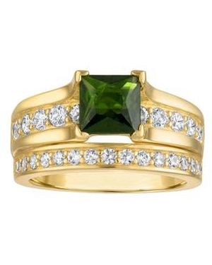 FZN Chrome Diopside Ring - Multicolor