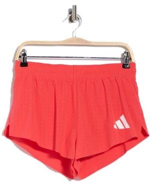adidas Promo Perforated Active Shorts - Red