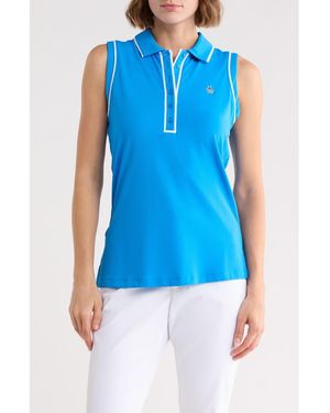 Original Penguin Veronica Sleeveless Polo - Blue
