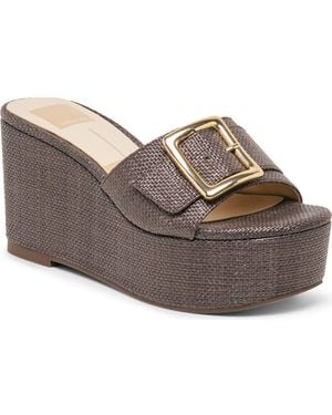 Dolce Vita Talbot Wedge Slide Sandal - Gray