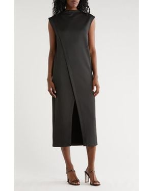 AREA STARS Gavi Crossover Column Dress - Black