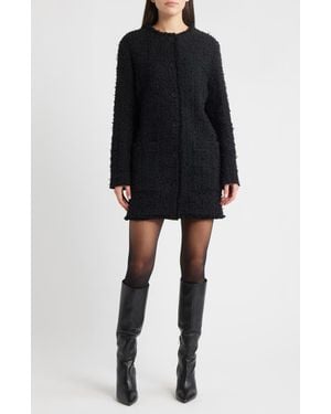 BOSS Jokila Tweed Coat - Black