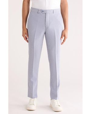 Scotch & Soda Striped Seersucker Suit Pants - Purple