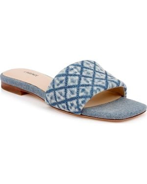 L'Agence Aloise Slide Sandal - Blue