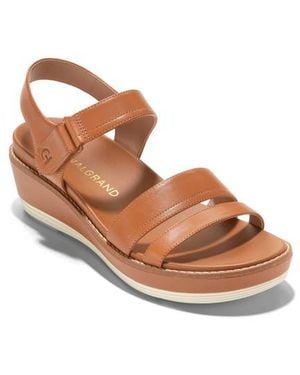 Cole Haan Originalgrand Peyton Flatform Wedge Sandal - Brown