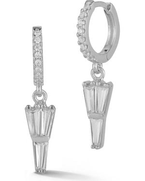 Glaze Jewelry Charm Earrings - White