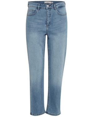 Ichi Ankle Straight Jeans - Blue