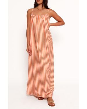 Petal & Pup Lumina Stripe Maxi Dress - Orange