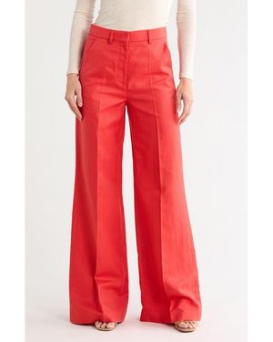 Longchamp Wide Leg Pants - Red