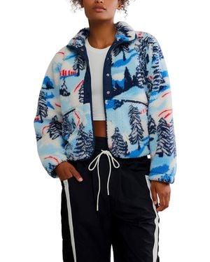 Free People Fp Movement Rocky Ridge Fleece Jacket - Blue