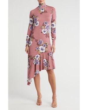 Go Couture Long Sleeve Asymmetric - Red