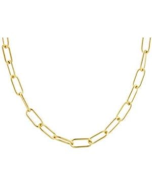 Rebel Gender Inclusive Paperclip Chain Necklace - Metallic