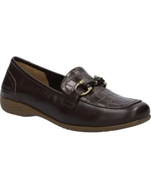 Josef Seibel Fenja 40 Leather Loafer - Black