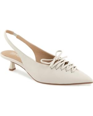 Esprit Paulina Slingback Kitten Heel Pump - White