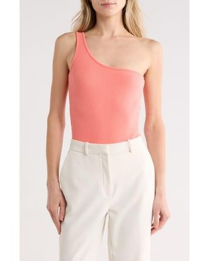 L'Agence Cassidy One Shoulder Bodysuit - Red