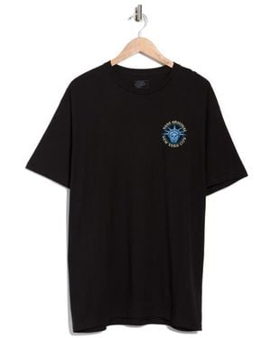 Vans Nyc Liberty Skull Logo Graphic T-Shirt - Black