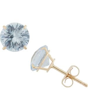 FZN Amethyst Stud Earrings - Blue