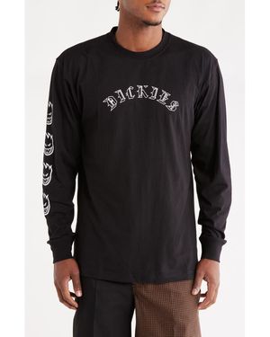 Dickies X Spitfire Long Sleeve Cotton Graphic T-Shirt - Black