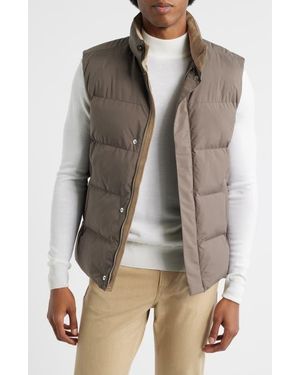 Aurélien Waterproof Quilted Vest - Brown