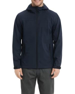 Hawke & Co. Defender Water Resistant Hooded Jacket - Blue