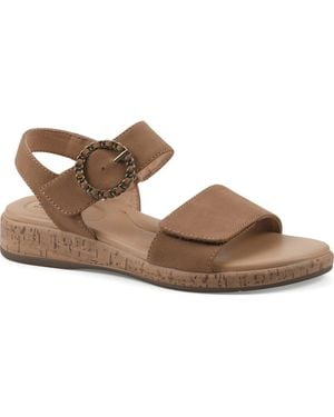 White Mountain Bonique Corck Wedge Sandal - Brown