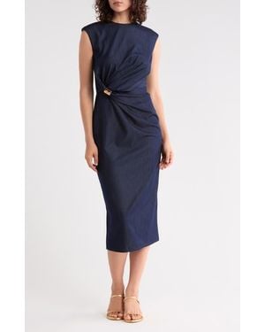 AREA STARS Charmi Twist Front Dress - Blue