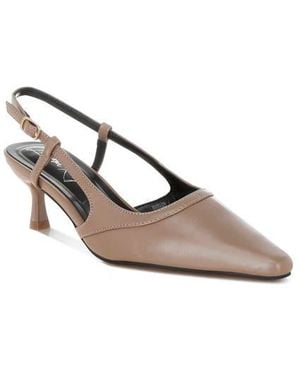 LONDON RAG Luxton Kitten Heel Slingback Pump - Gray