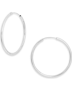 Argento Vivo Endless Hoop Earrings - Metallic