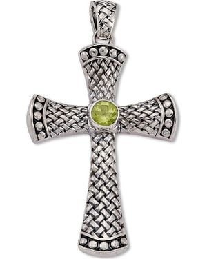Samuel B. Sterling Cross Pendant - Metallic