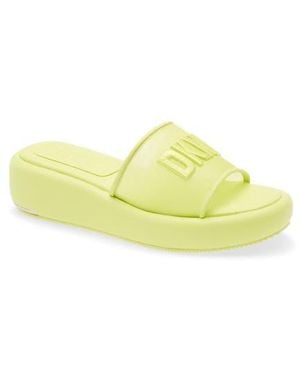 DKNY Odina Platform Slide Sandal - Yellow