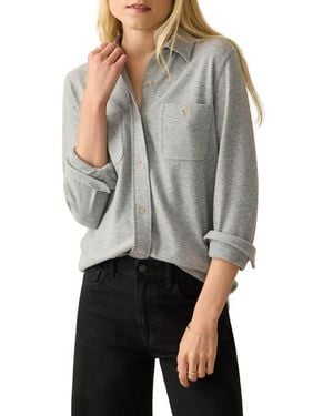 Faherty Legend Sweater Shirt - Gray