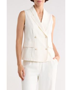L'Agence Aldora Double Breasted Vest - Natural