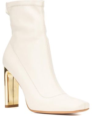 TORGEIS Chiara Square Toe Bootie - White