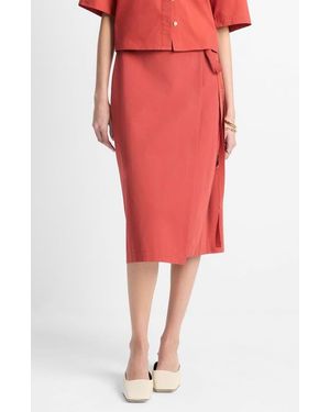 Vince Wrap Skirt - Red