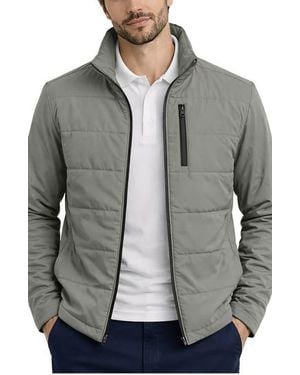 Hawke & Co. Water Resistant Hybrid Stretch Jacket - Gray