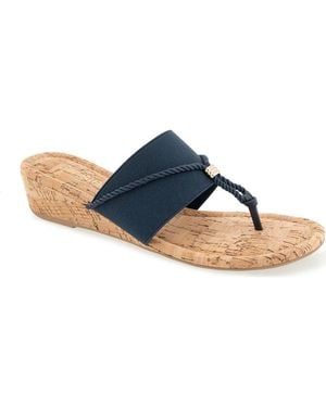 Kensie Deborah Wedge Sandal - Blue