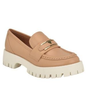 Guess Tracer Platform Lug Loafer - Natural